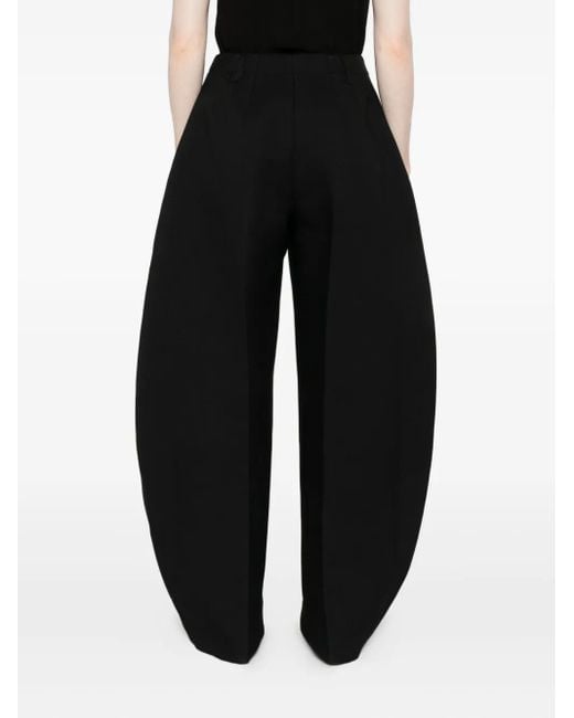 Pantaloni A Gamba Ampia di Jacquemus in Black