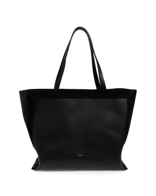 Wandler Black Leather Tote Bag