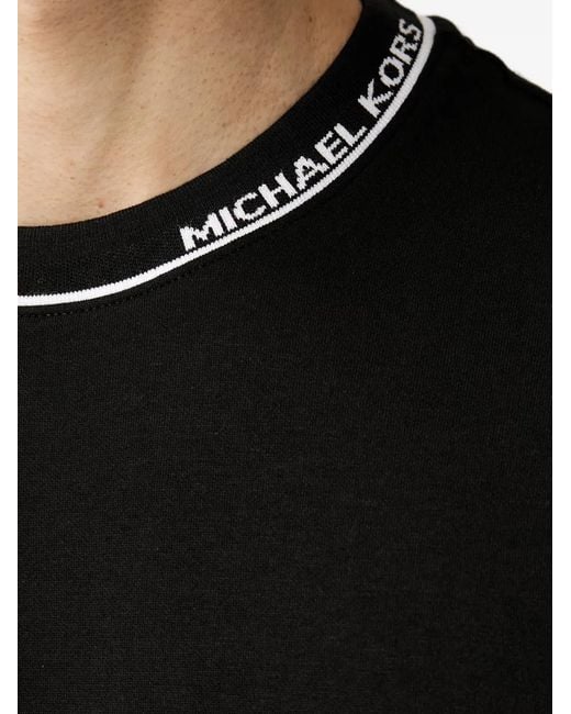 Michael Kors Black Sweat En Coton Mélangé Avec Logo for men