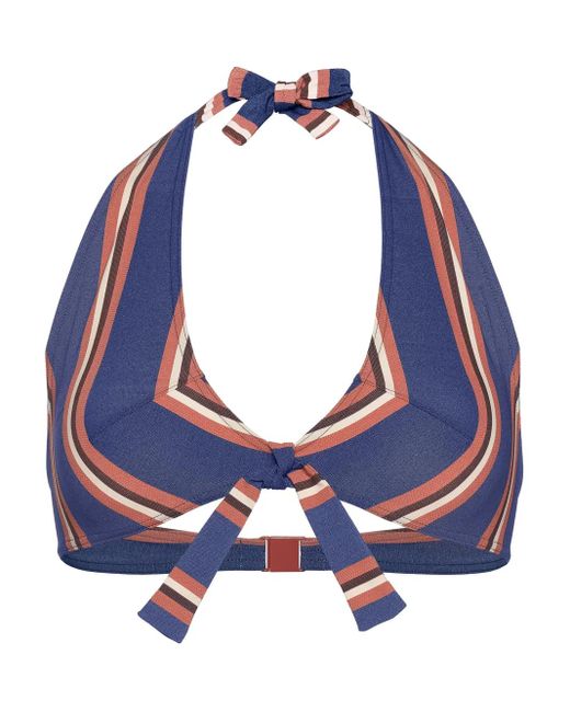 Eres Blue Cap Bikini Top