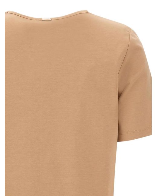 Herno Button-Down T-Shirt in het Natural