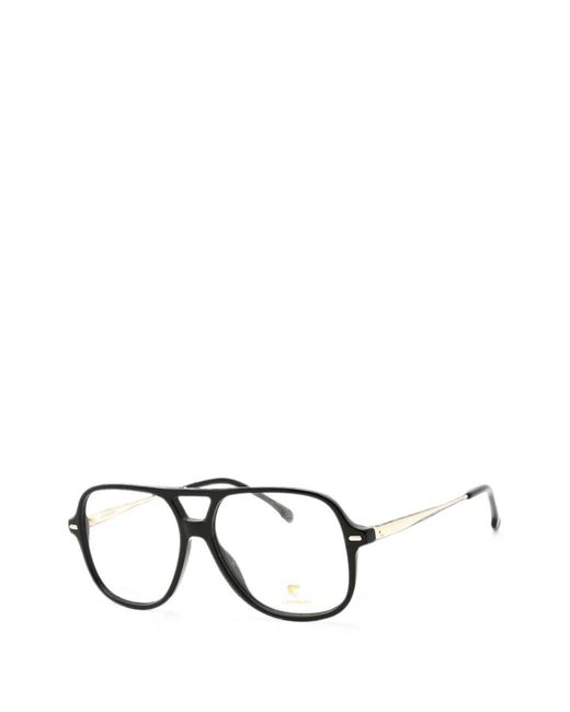 Carrera Black Pilot-Frame Glasses for men