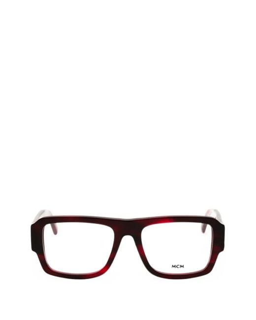 MCM Black Rectangular-Frame Glasses for men
