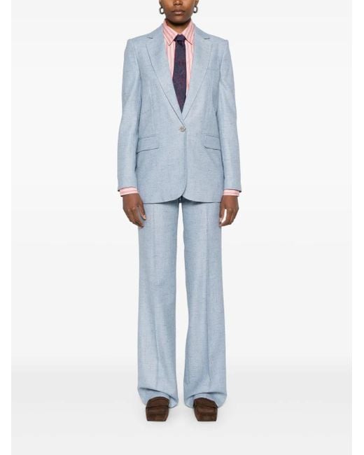 Etro Blue Speckled Blazer