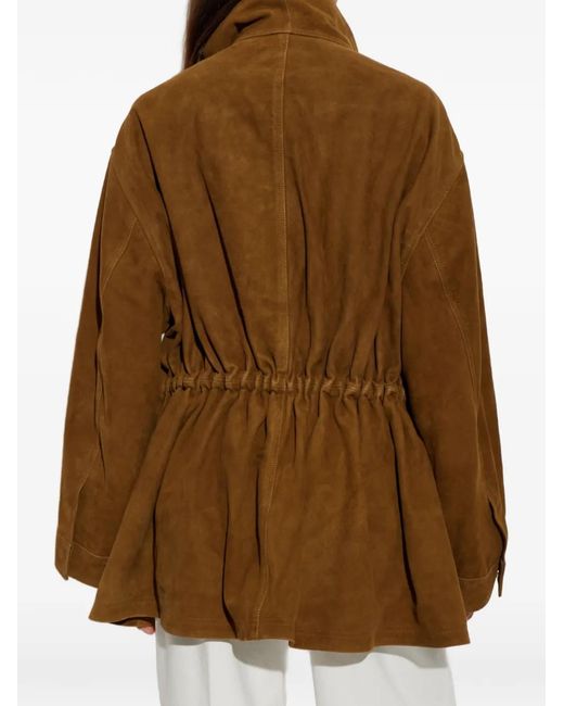 Rohe Brown Suede Drawstring Jacket