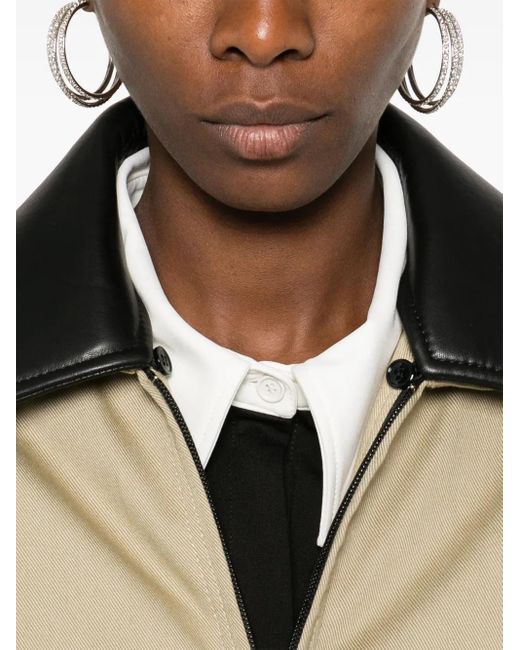 N°21 Natural Embossed-Logo Cotton Jacket