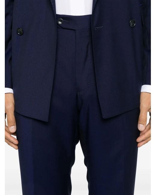 Tagliatore Blue Virgin Wool Suit for men