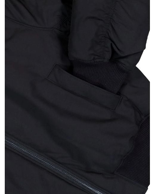032c Black Zip-Up Bomber Jacket for men