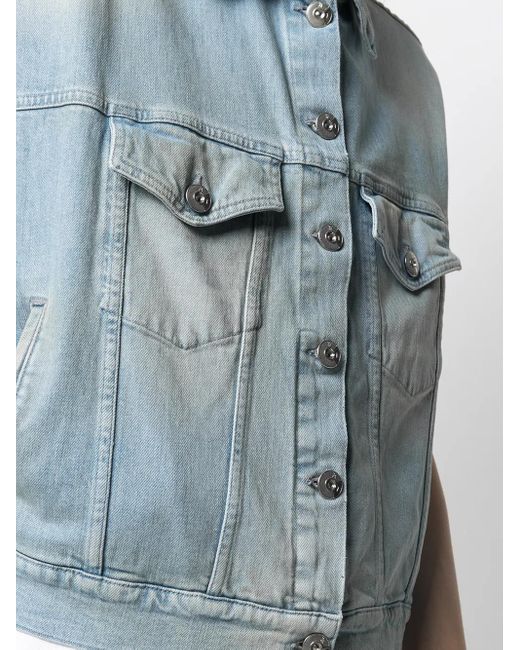 3x1 Blue Sleeveless Denim Jacket