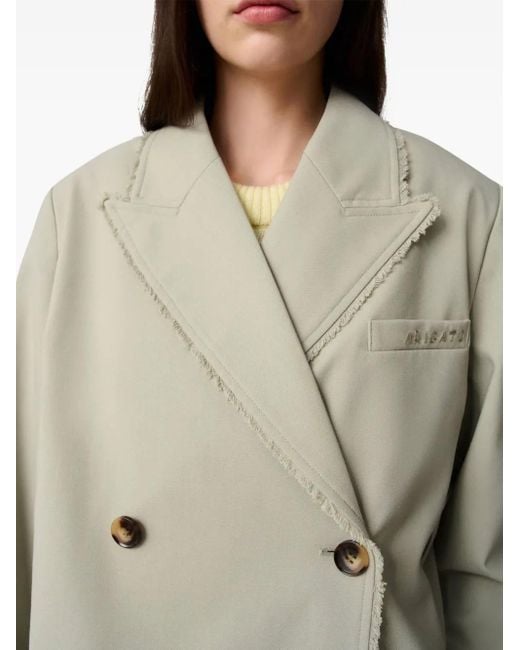 Axel Arigato White Double-Breasted Blazer