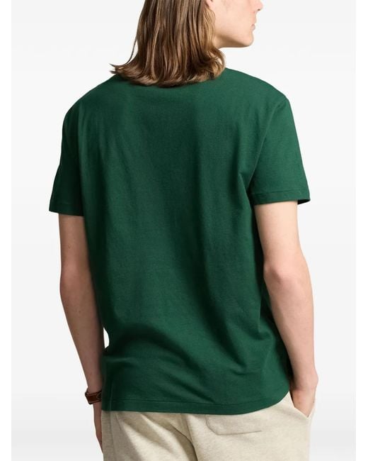 Polo Ralph Lauren Green Logo-Print T-Shirt for men