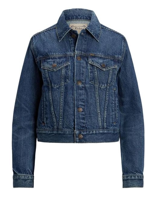 Polo Ralph Lauren Blue Cotton-Blend Denim Jacket