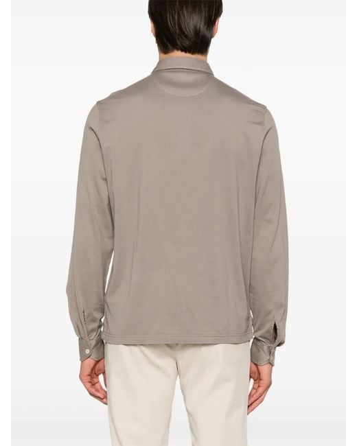 Polo Zero Fedeli de hombre de color Gray