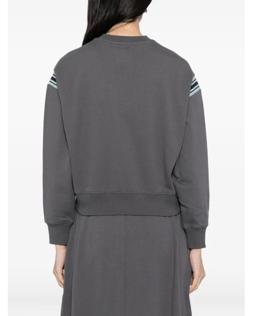 SPORT b. by agnès b. Gray Cropped Sweatshirt