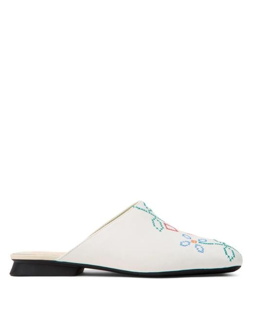 Camper White Casi Myra Twins Mules