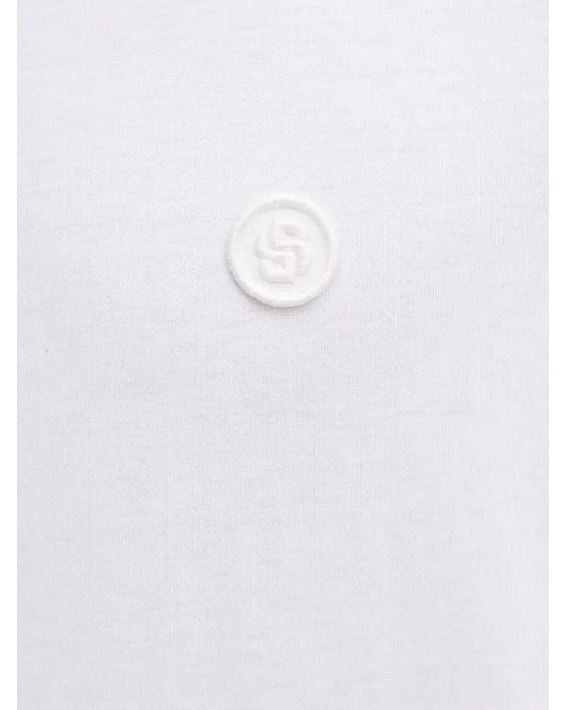 Boss White Logo T-Shirt for men