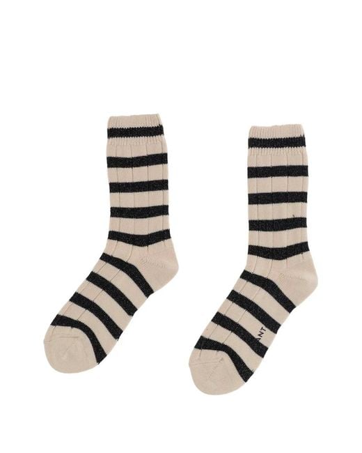 ANT45 Black Dublino Striped Socks