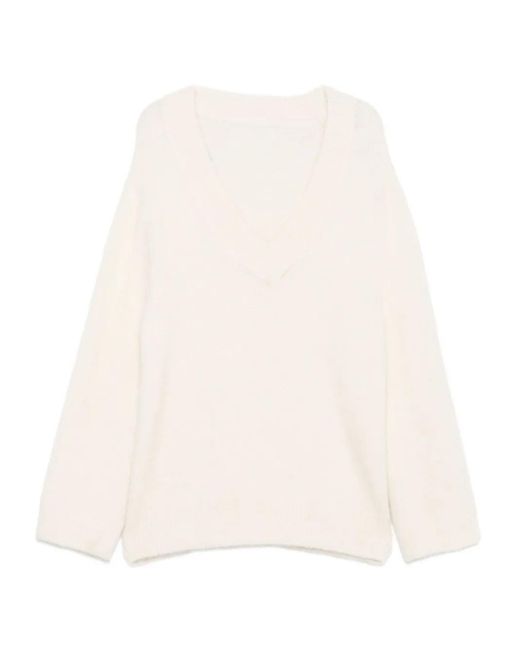Dorothee Schumacher White V-Neck Sweater