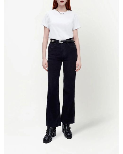 Re/done White Basic Short-Sleeved T-Shirt