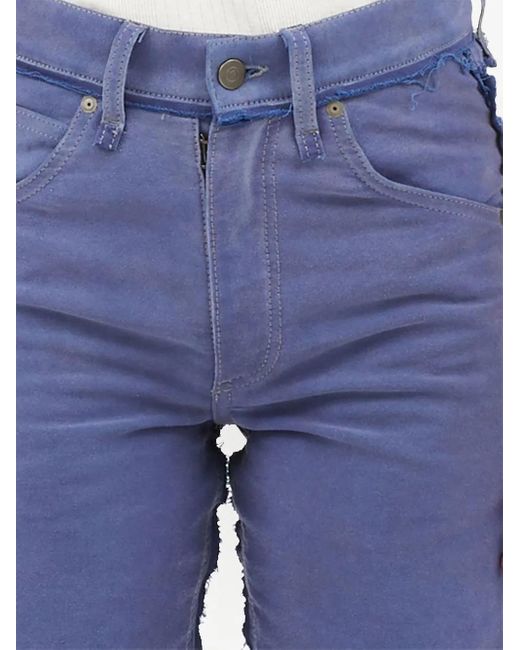 Maison Margiela Blue Distressed Straight-Leg Jeans