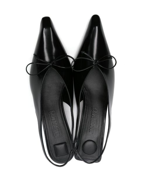 Chaussures à petit talon 'les slingbacks cubisto basses' noires - les sculptures Jacquemus en coloris Black