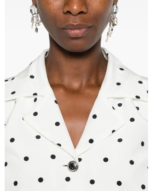 Giacca A Pois di Alessandra Rich in White