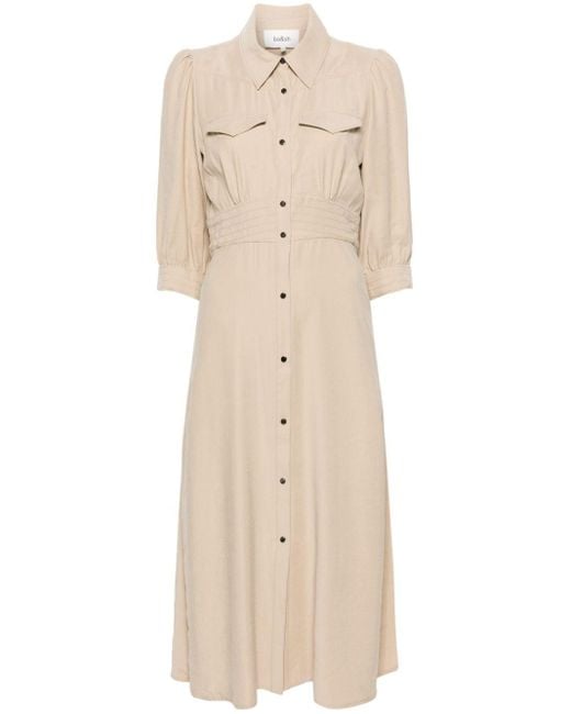Ba&sh Natural Lettra Maxi Dress