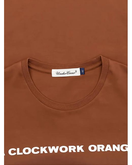 Undercover Brown Clockwork T-Shirt for men