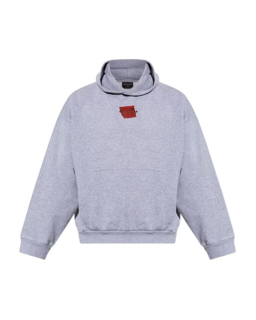 Felpa Con Cappuccio E Logo di Balenciaga in Gray da Uomo