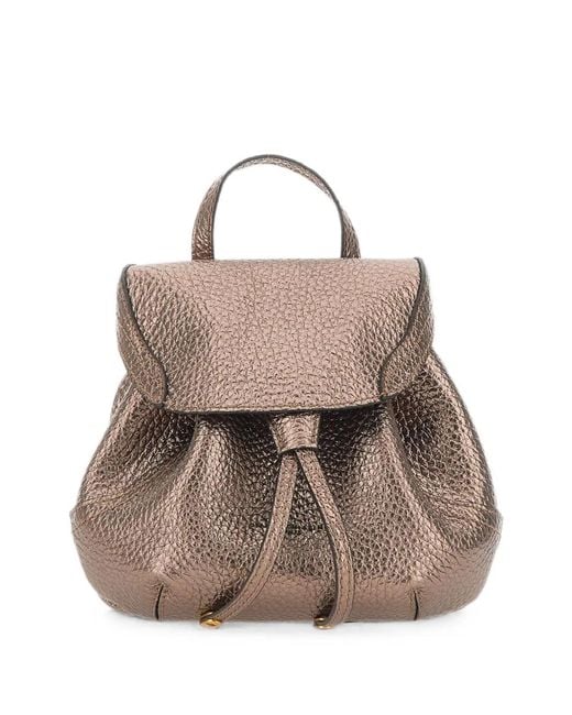 Gianni Chiarini Pink Violette Hammered Leather Backpack
