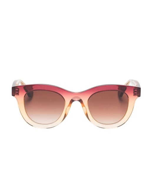 Thierry Lasry Pink Lunettes De Soleil Consistency À Monture Ronde