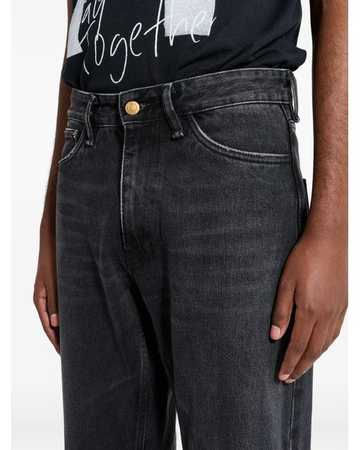 Stockholm Surfboard Club Black Five-Pocket Bootcut Jeans