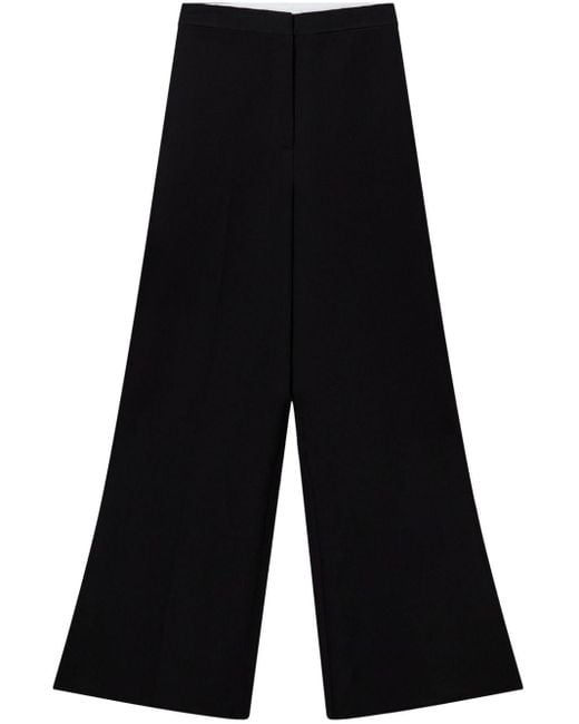 Pantalon en laine à taille haute Stella McCartney en coloris Black
