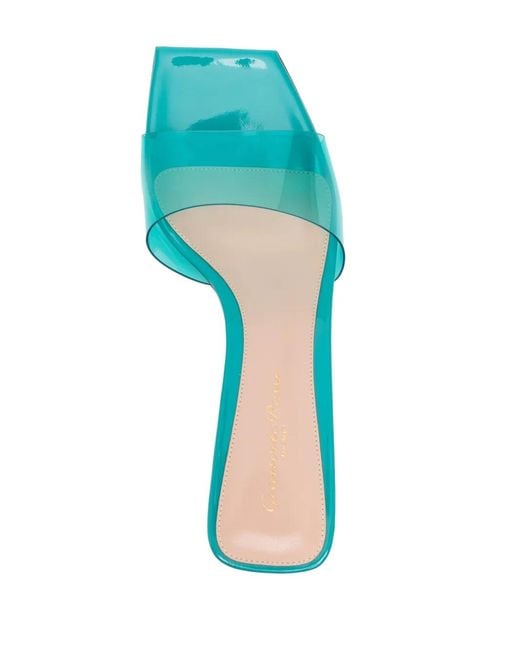 Gianvito Rossi Blue Cosmic 55Mm Mules