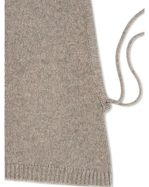 Bompard White Drawstring Balaclava