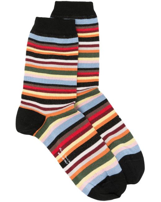 Paul Smith シグネチャー ストライプ 靴下 Black