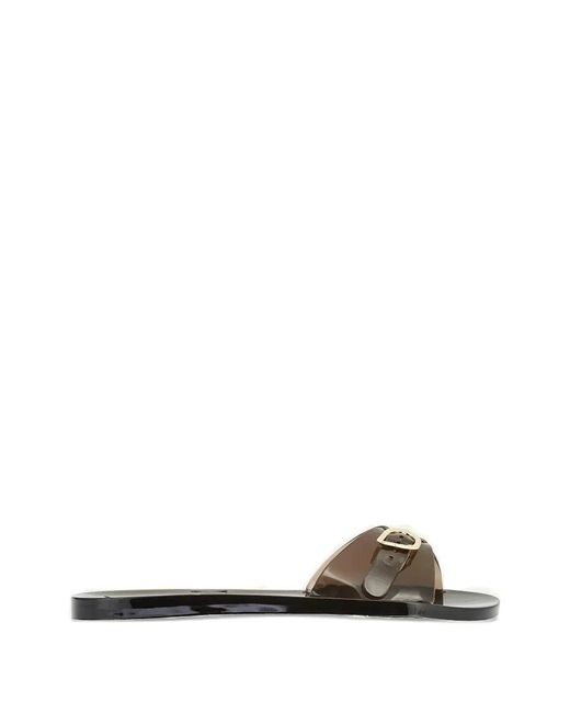 Ancient Greek Sandals White Filia Jelly Buckle-Fastening Sandals