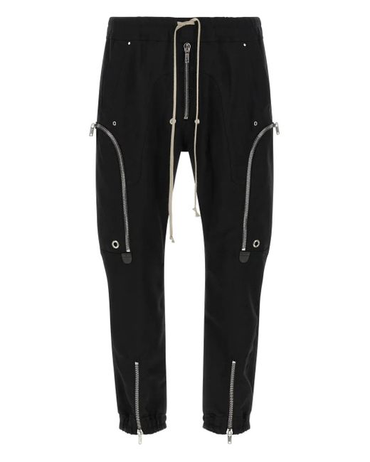 Rick Owens Cargo Broek Met Ritsdetail in het Black voor heren