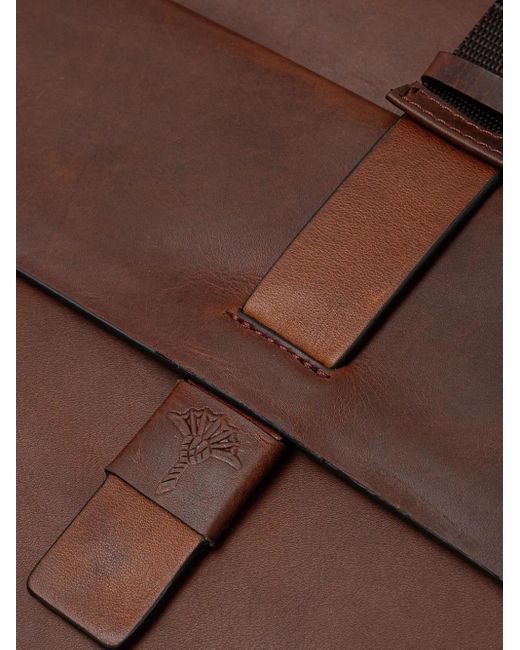 Joop! Brown Loreto Rico Roll-Top Buckle Leather Backpack for men