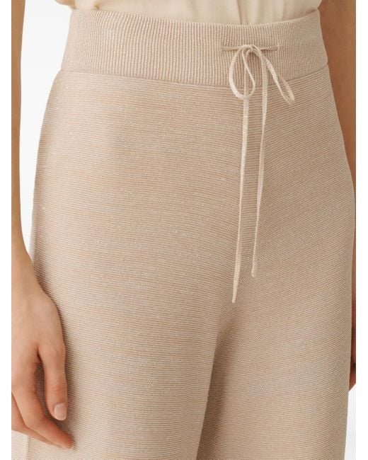 Fabiana Filippi Natural Knitted Trousers