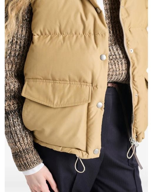 Prada Natural Wattierte Daunenweste