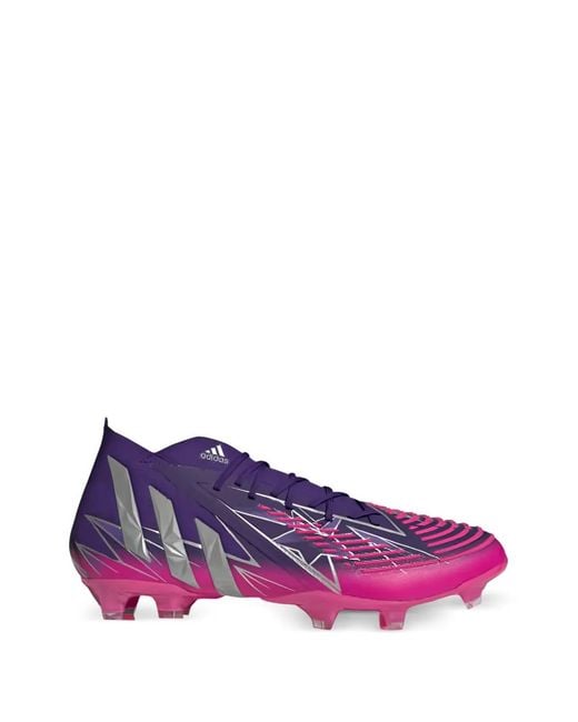 Adidas Purple Predator Edge.1 Fg Low-Tops Boots for men