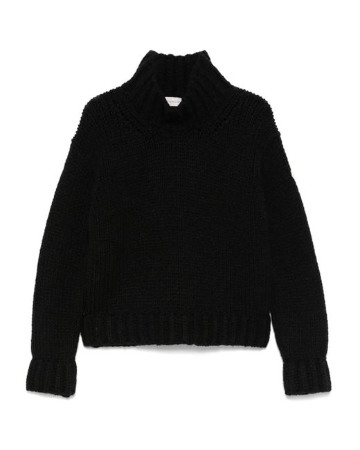 Moncler Black Chunky-Knit Sweater