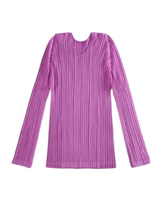 Pleats Please Issey Miyake Purple January top