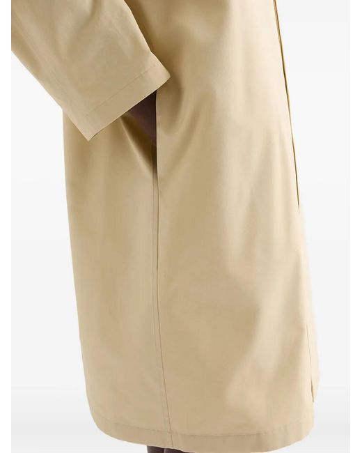 Jil Sander Natural Patch Pocket Poplin Coat