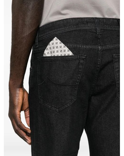 Jacob Cohen Black Jean À Poches Multiples for men