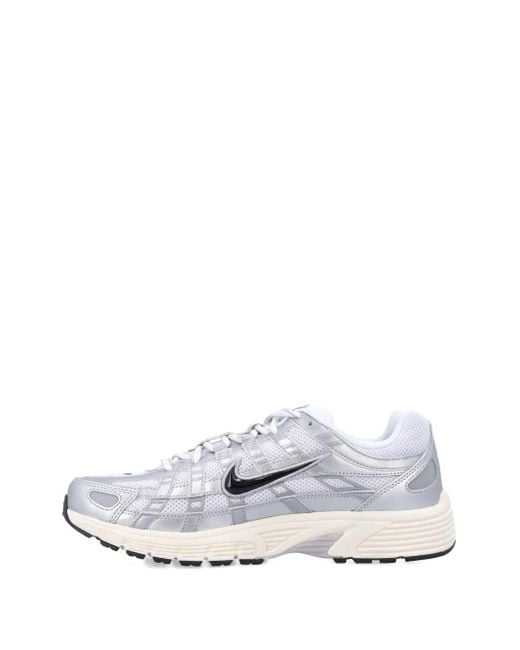 Nike White P-6000 Mesh-Panelled Sneakers