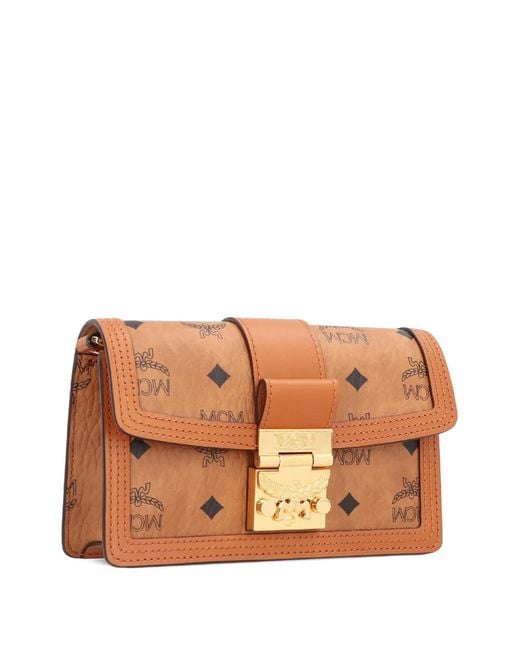 MCM Brown Tracy Monogram Clutch