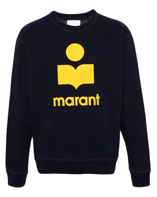 Isabel Marant Blue Mikoy Logo-flocked Sweatshirt for men