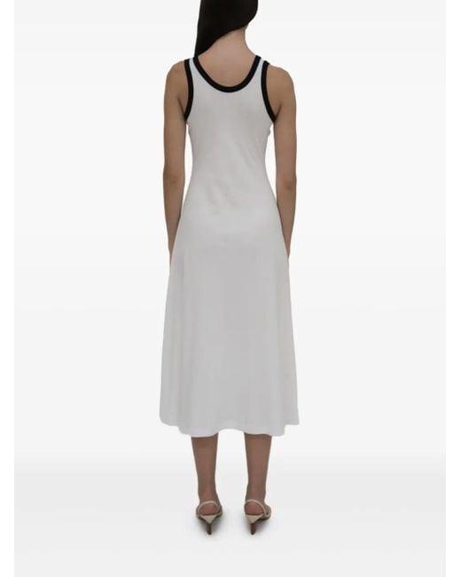 Abito Smanicato di Rosetta Getty in White
